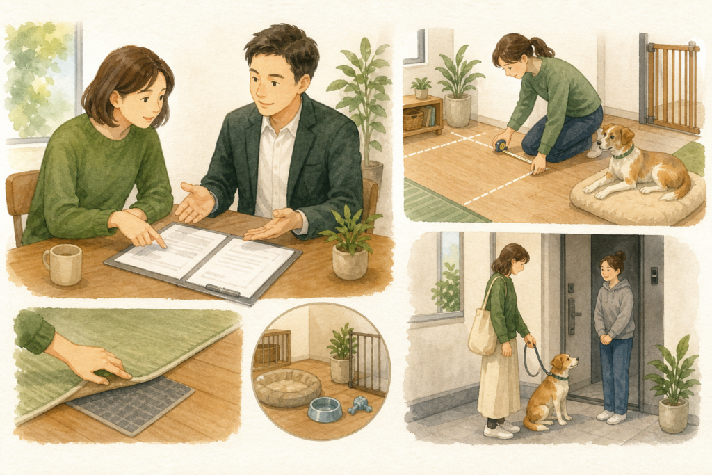 賃貸住宅で保護犬を迎えるために必要な書類と準備