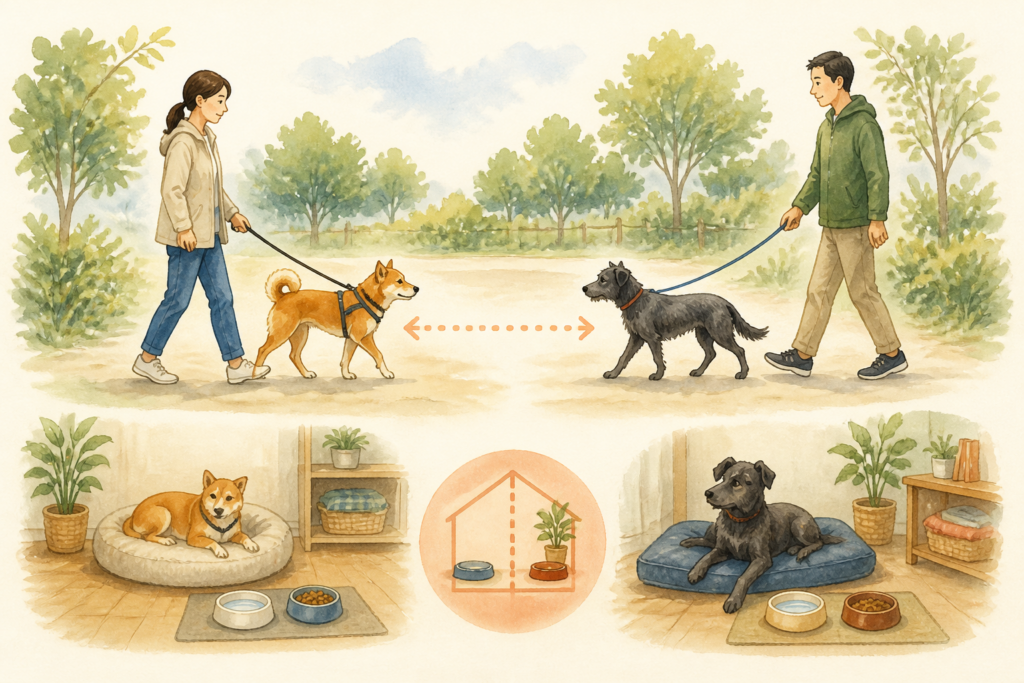 先住犬がいる家庭の応募条件と相性確認