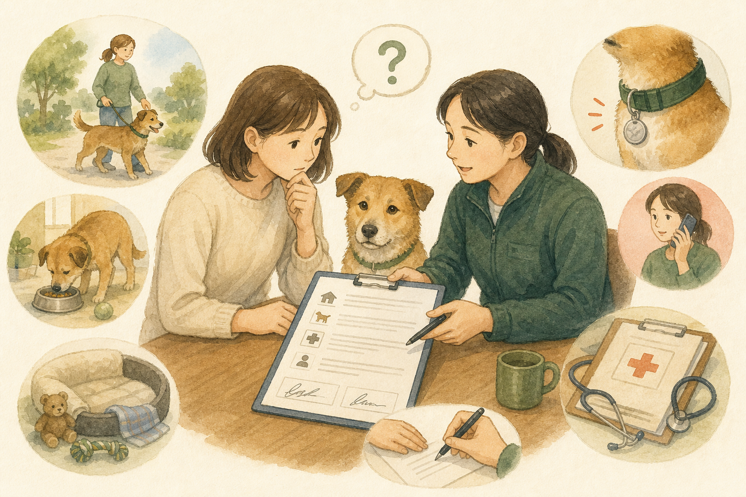 保護犬の譲渡契約書で確認すべき項目
