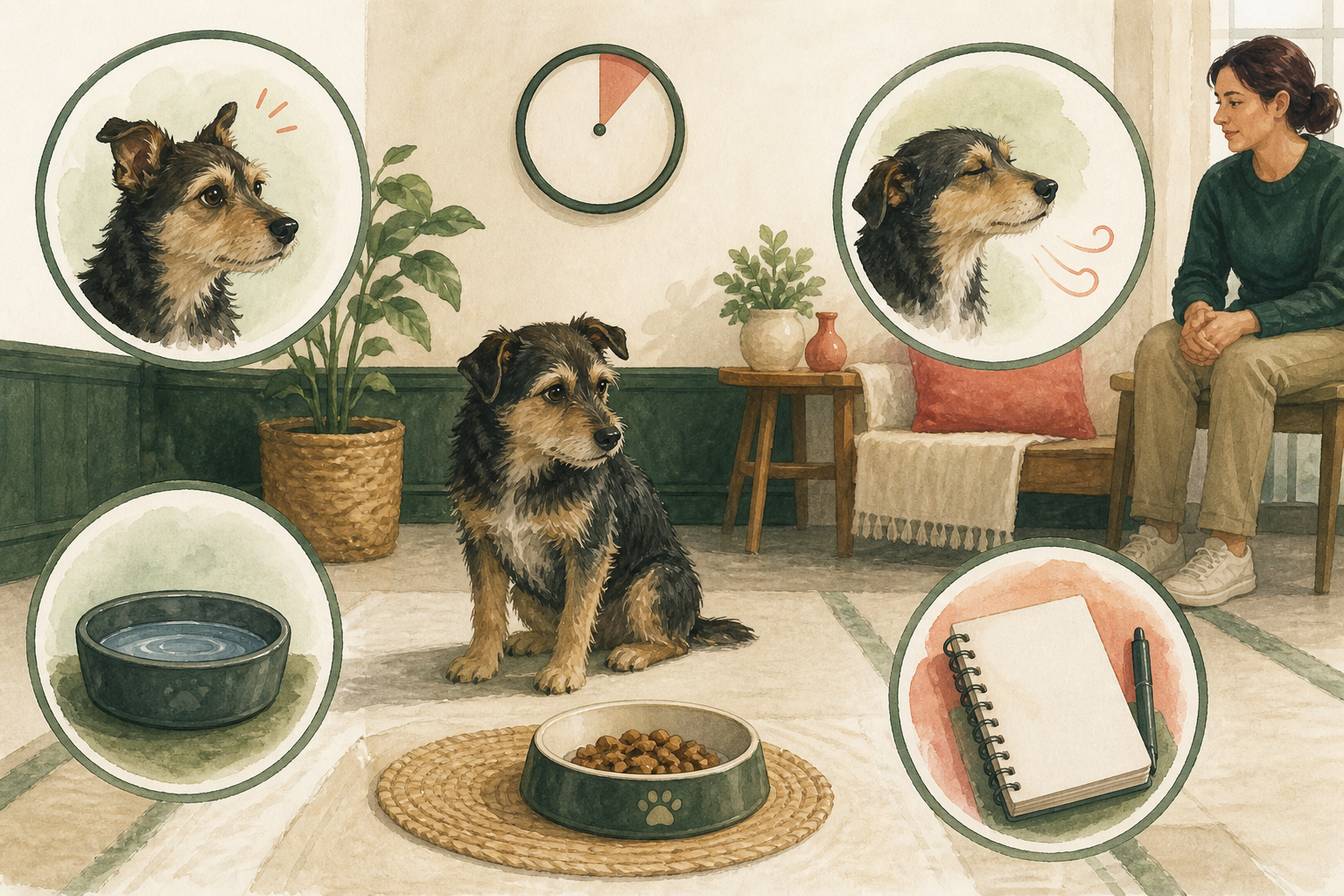 保護犬が初日にご飯を食べないときの確認事項