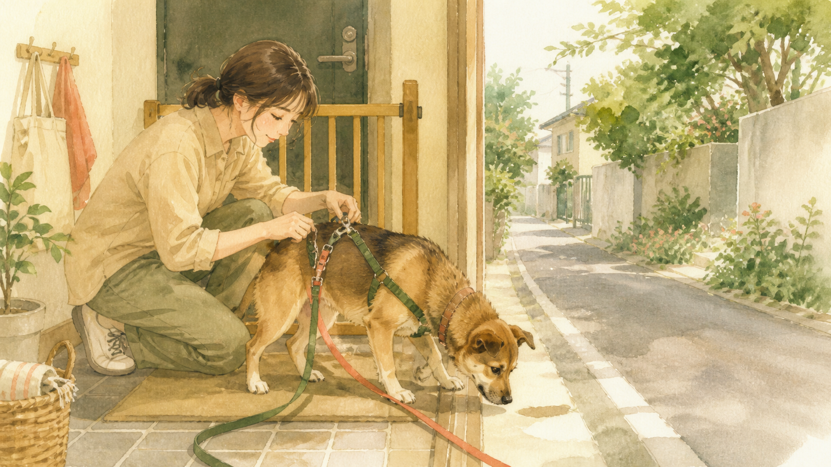 保護犬の散歩はいつから？初回の安全な始め方