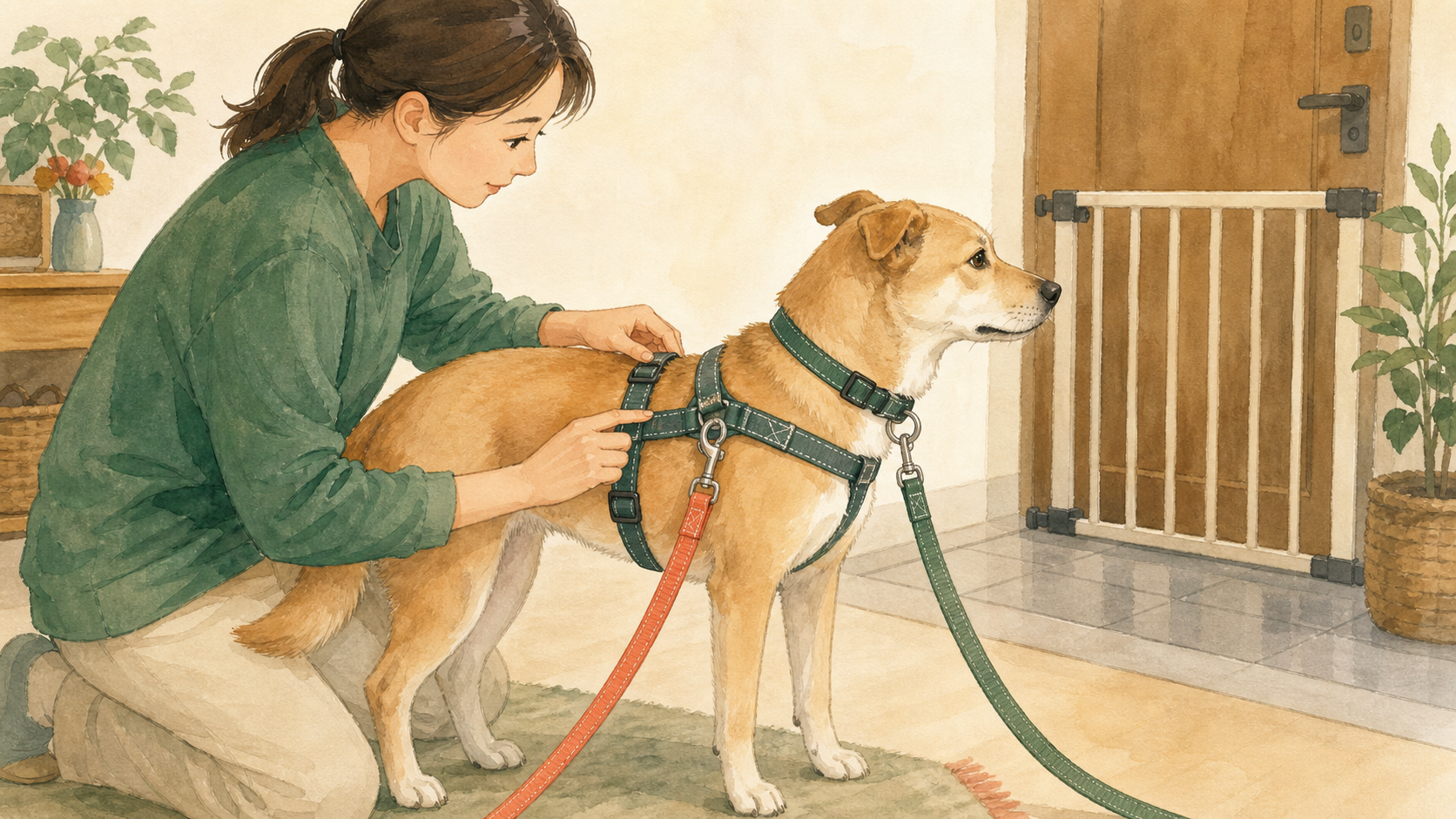 保護犬の首輪・ハーネス・ダブルリードの安全な選び方