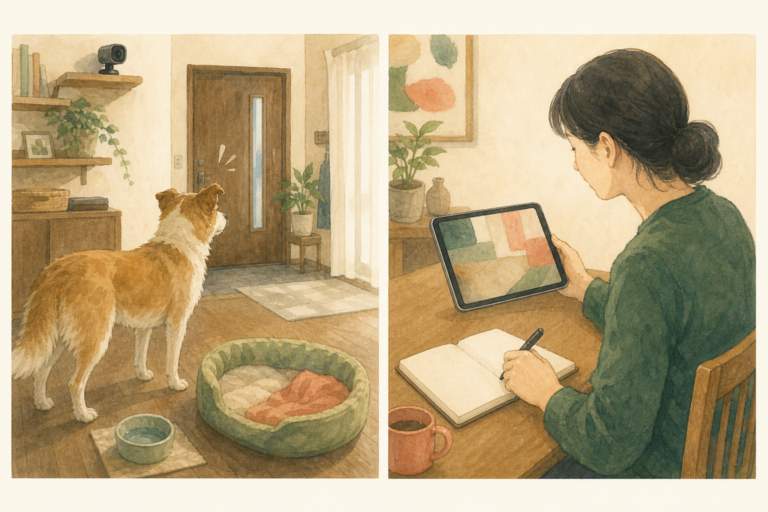 留守番中に吠える保護犬｜分離不安と決める前の記録方法