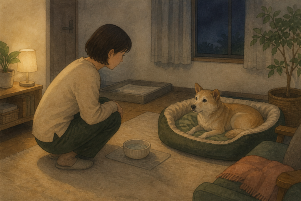 保護犬の夜泣き｜原因と最初の夜からの対応