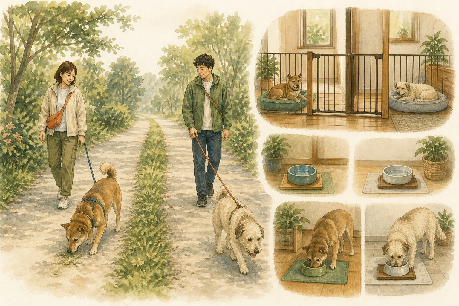 保護犬と先住犬を会わせる手順｜相性は段階的に確認