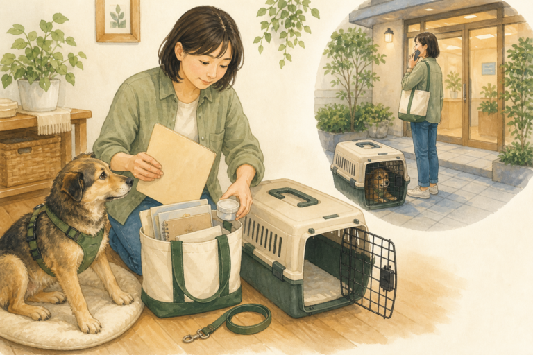 保護犬を初めて動物病院へ連れて行く準備