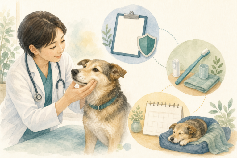 保護犬の歯周病・口腔ケア｜口臭と歯の状態を確認する方法