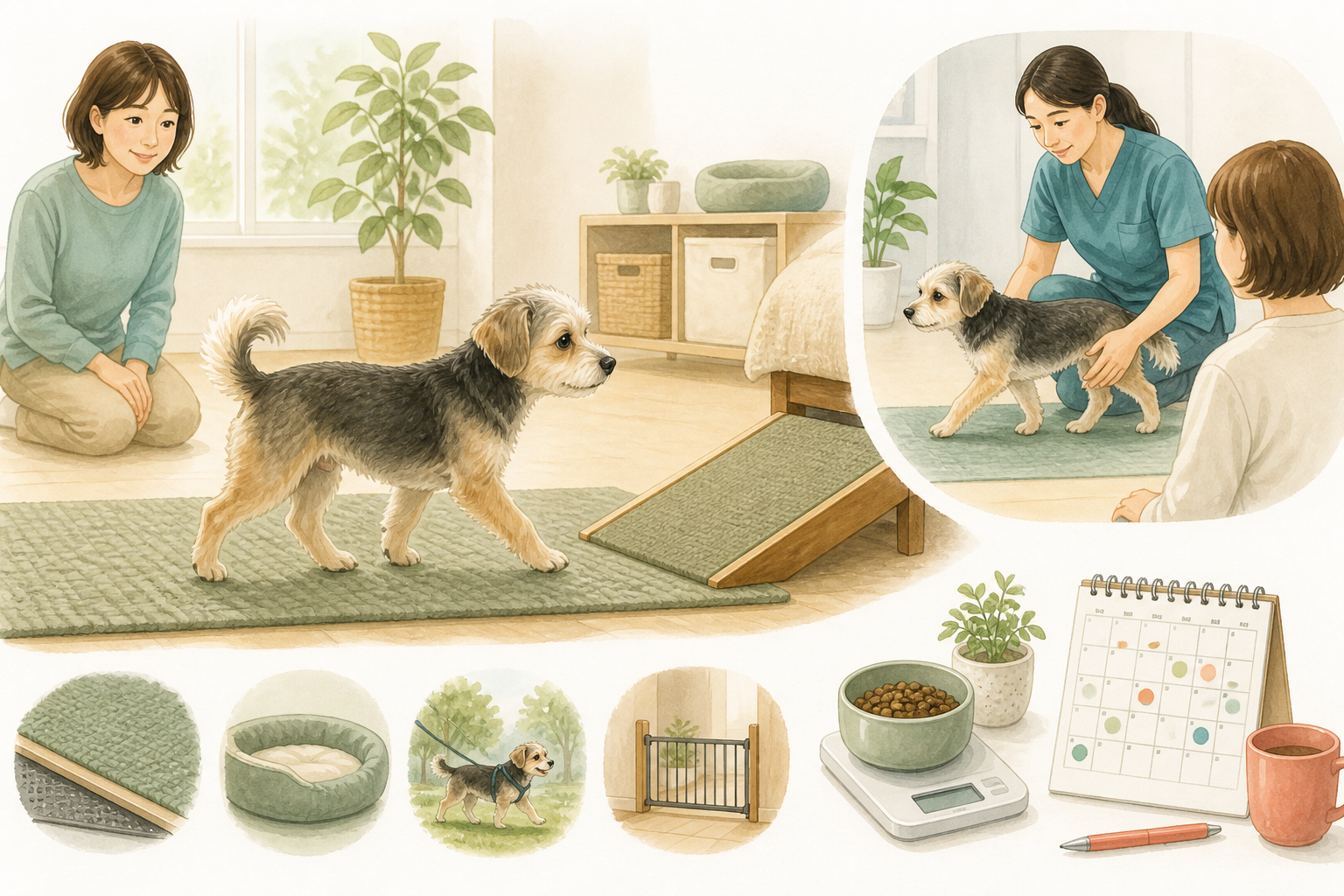 膝蓋骨脱臼(パテラ)がある保護犬との生活