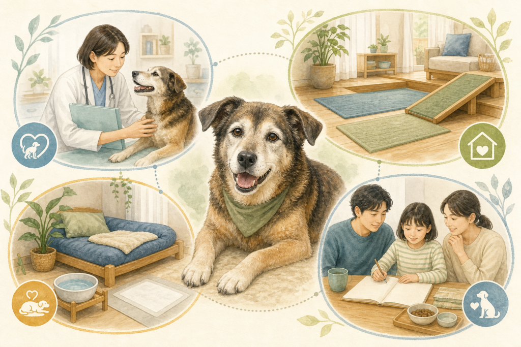 シニア保護犬の健康管理｜定期検査と生活環境