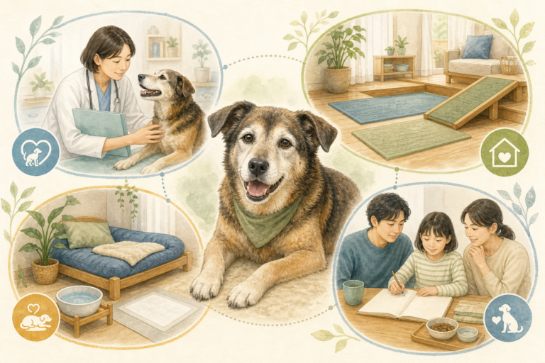 シニア保護犬の健康管理｜定期検査と生活環境