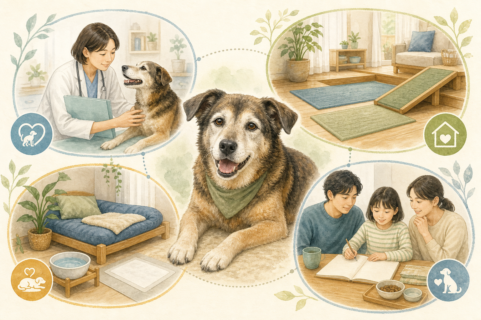シニア保護犬の健康管理｜定期検査と生活環境