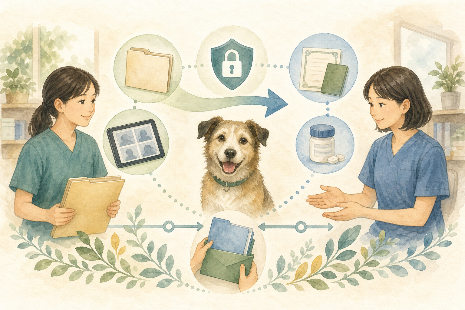 保護犬の医療記録を新しい動物病院へ引き継ぐ方法